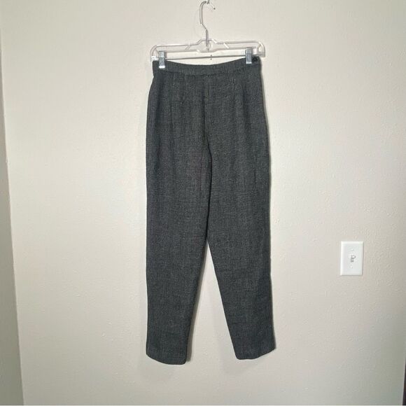 Vintage Talbots 100% Wool Fully Lined Checkered Trousers Women's Size 8 - Picture 10 of 10